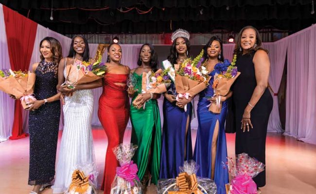 MISS-INTL-PAGEANT-(024-of-385) Adesha was crowned winner at the Miss International Turks & Caicos Pageant on June 27, 2026 at Brayton Hall. Pageant Director Sharlene Grant-Richards stands at far right.